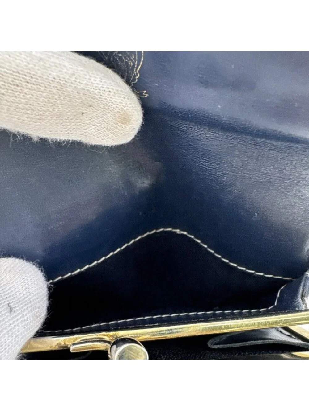 Gucci Micro GG Bifold Wallet Navy
